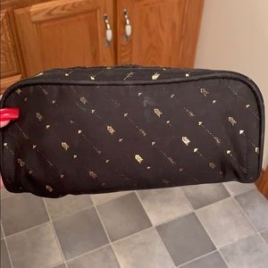 blank and gold makeup bag